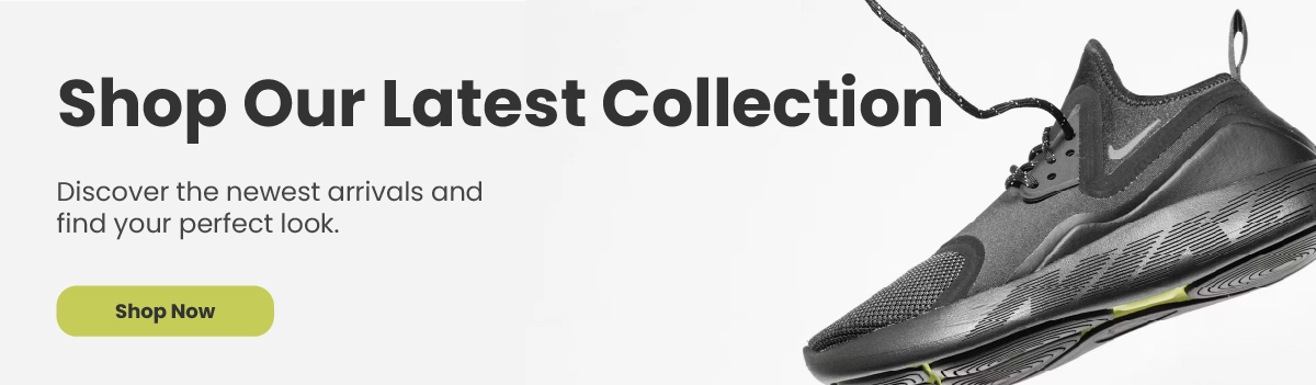 Call to action to "Shop our latest collection"