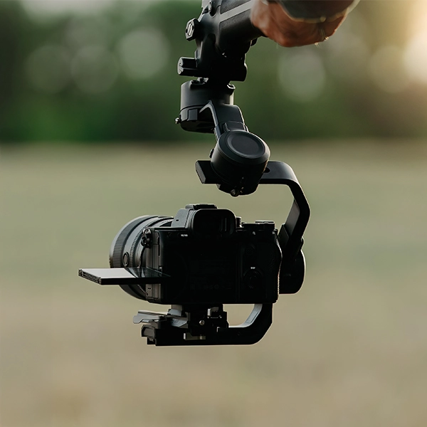 Camera on a gimbal