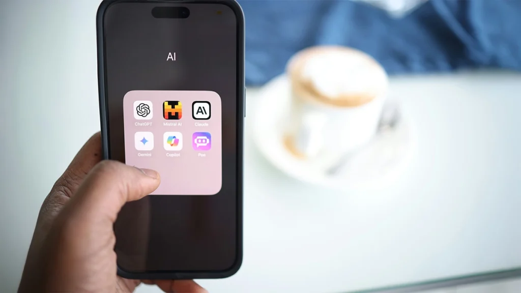 Smartphone with multiple AI tools