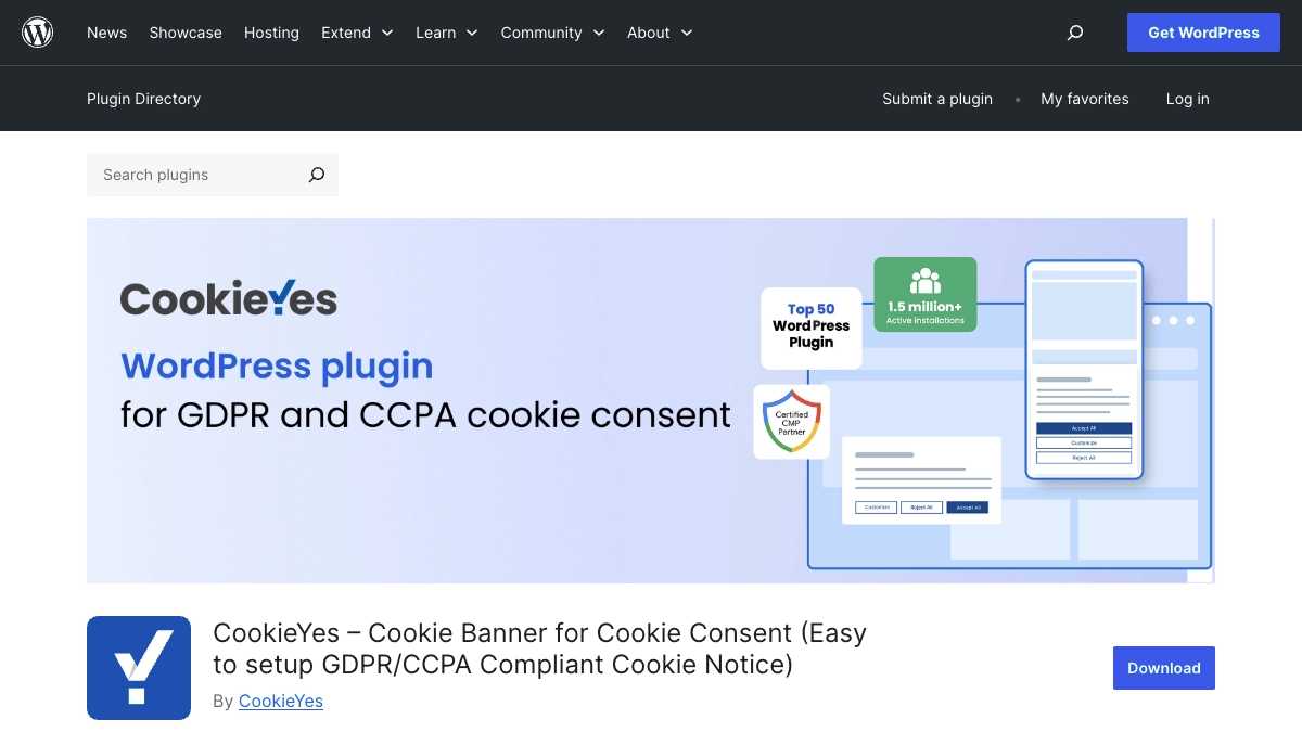 CookieYes banner
