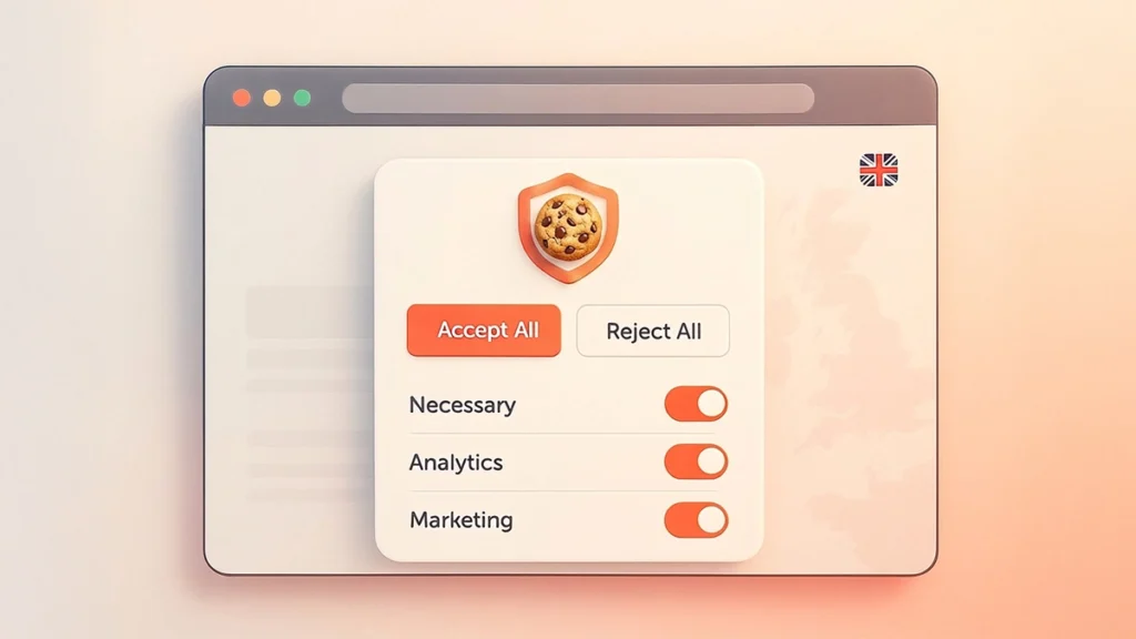 Illustration of website cookie banner