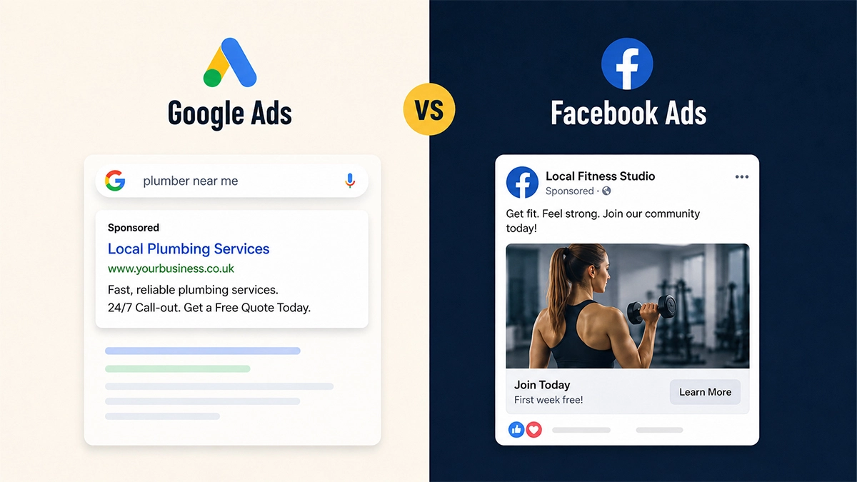 Google Ads vs Facebook Ads for Small Business?