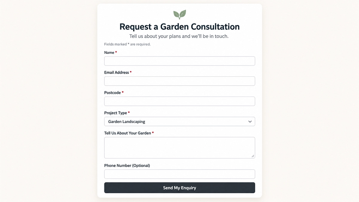 A Simple Enquiry Form Example